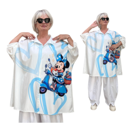ITALIA oversized viscose blouse/hemd