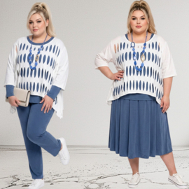 Moonshine oversized  katoen top stretch