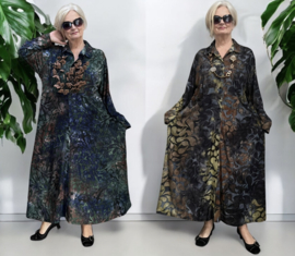 Ophilia viscose A-lijn jurk/hemd/blazer stretch/in meerdere kleuren