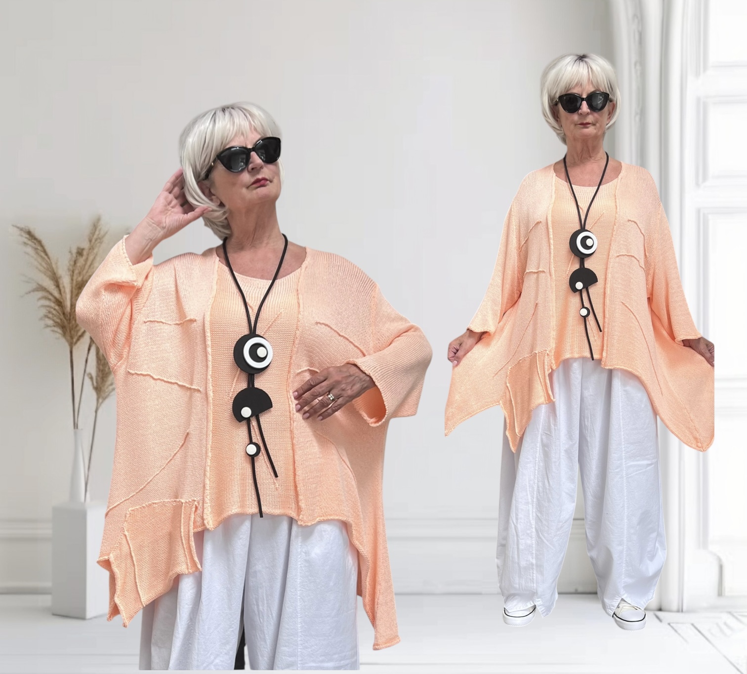 Moonshine oversized zacht  gebreide top