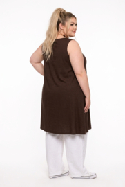 Naveed oversized viscose A-lijn tuniek/jurk stretch