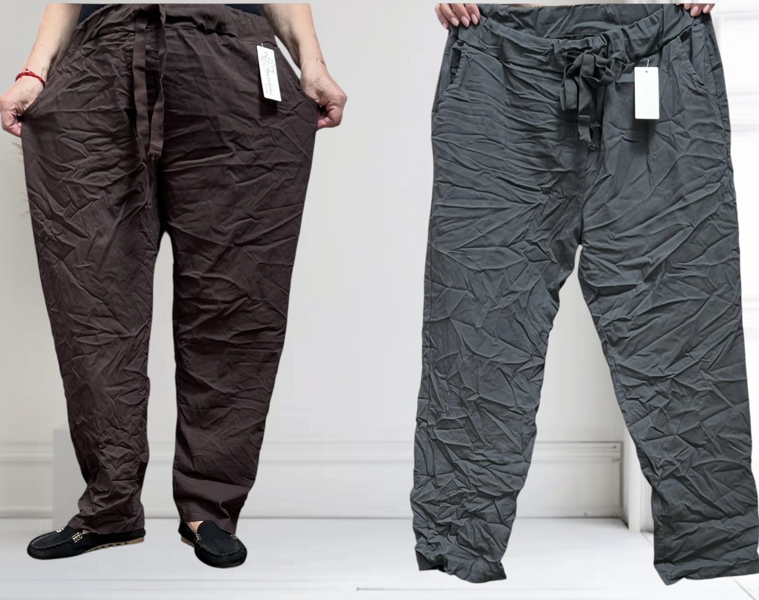 ITALIA MODA viscose broek stretch /apart/in meerdere kleuren