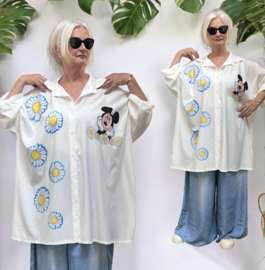 ITALIA oversized viscose blouse/hemd