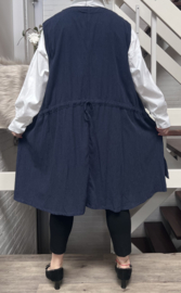 KEKOO design viscose A-lijn mouwloze vest