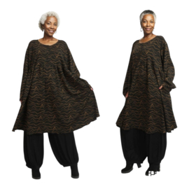 AKH oversized A-lijn viscose jurk  /stretch