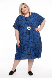 LaBass viscose ballon jurk/in meerdere kleuren