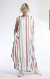 AKH oversized zijde look viscose jurk apart