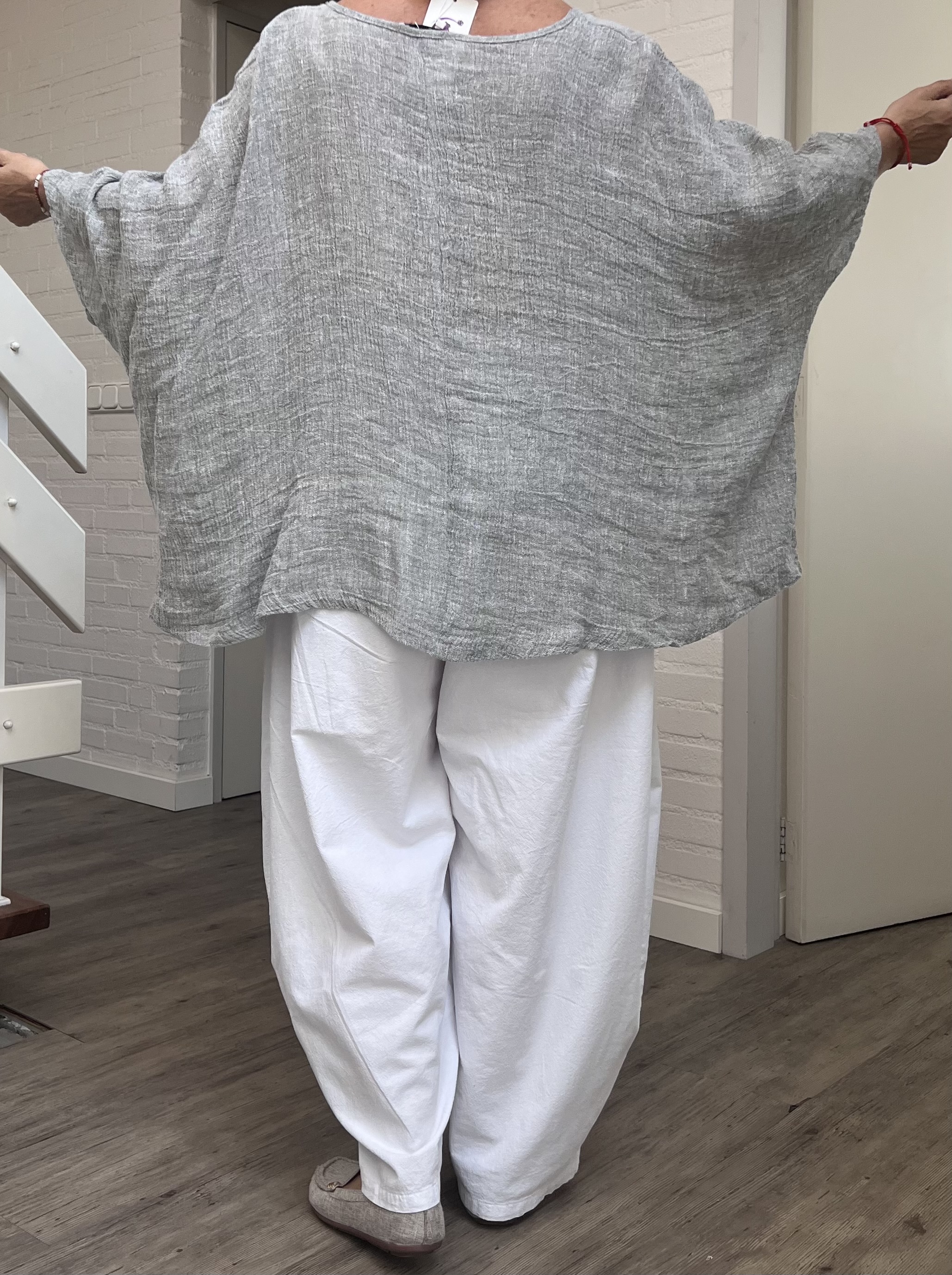 Moonshine oversized linnen top/tuniek apart