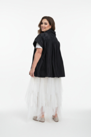 LUUKAA  taft A-lijn top zwart