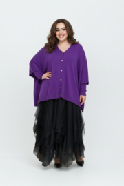 ITALIA oversized viscose mix gebreide vest/top/in meerdere kleuren