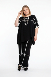 ITALIA MODA oversized viscose mix tuniek + broek stretch