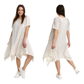 KEKOO design viscose A-lijn jurk