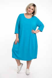 New Jersey viscose ballon jurk stretch