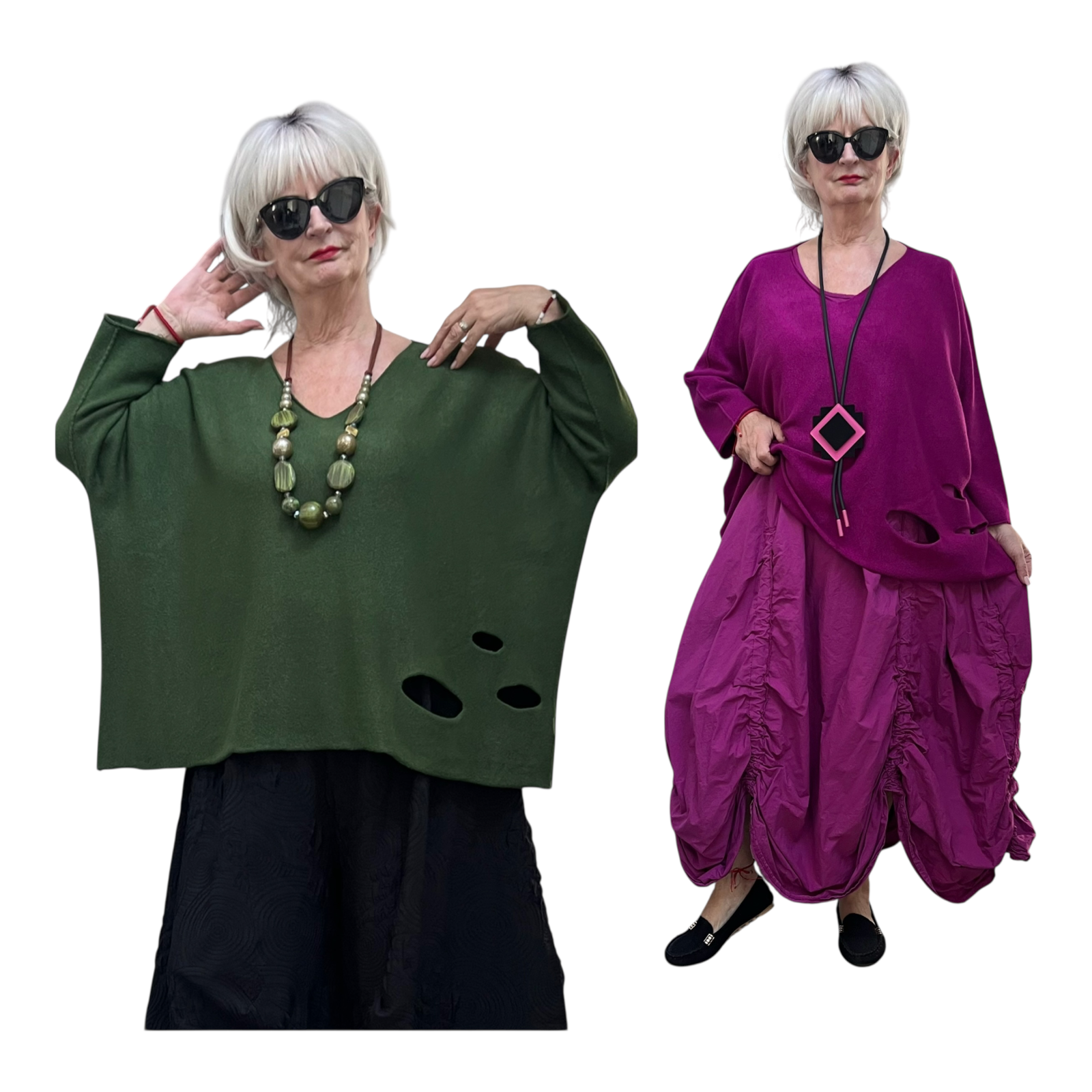 Moonshine oversized  viscose mix gebreide top /in meerdere kleuren