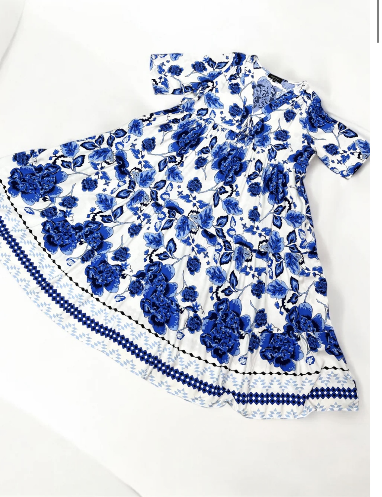 Vincenzo Allocca oversized viscose  BOHO A-lijn jurk apart