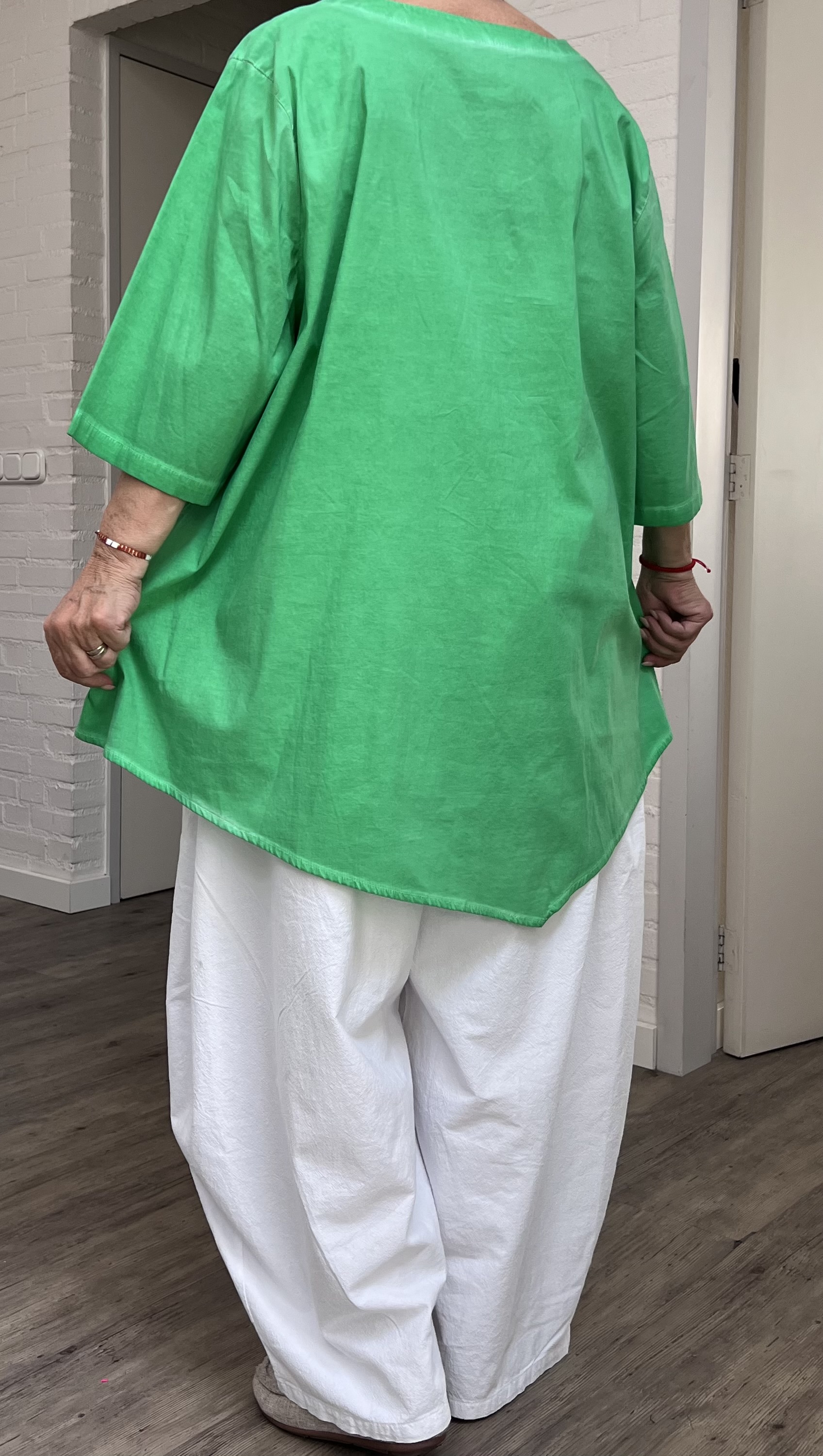 SINNE design.. A- lijn viscose tuniek stretch/in meerdere kleuren