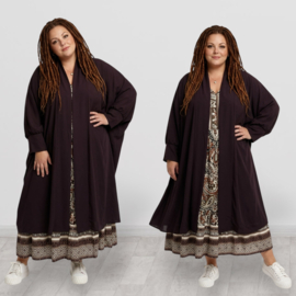 AKH oversized chique A-lijn blazer/vest met zakken apart