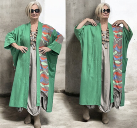 MEERIM oversized katoen jersey vest/blazer/jas stretch/apart