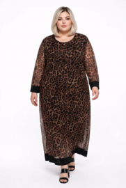 ITALIA MODA oversized chiffon A-lijn wijde jurk gevoerd