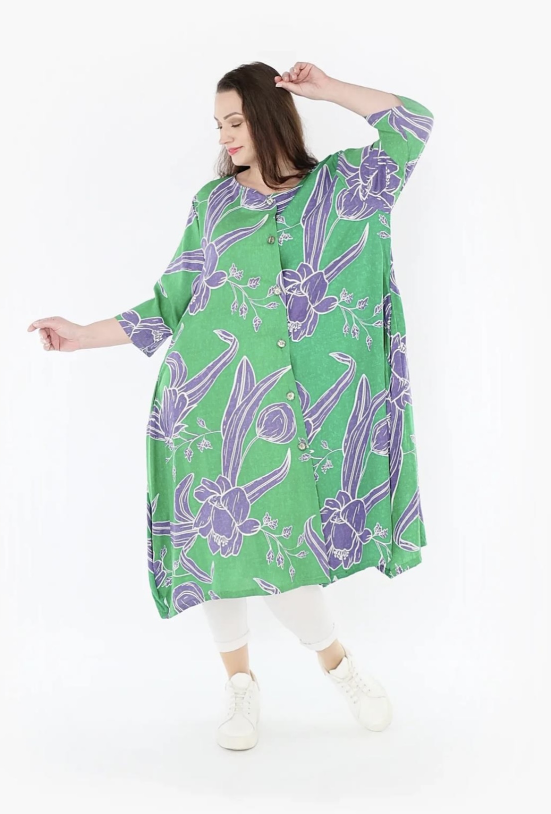 AKH viscose oversized A-lijn blouse/tuniek