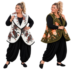 ITALIA  wol mix mouwloos vest stretch /in meerdere kleuren