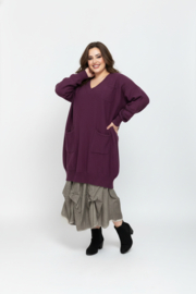 ITALIA oversized viscose gebreide tuniek/top/in meerdere kleuren