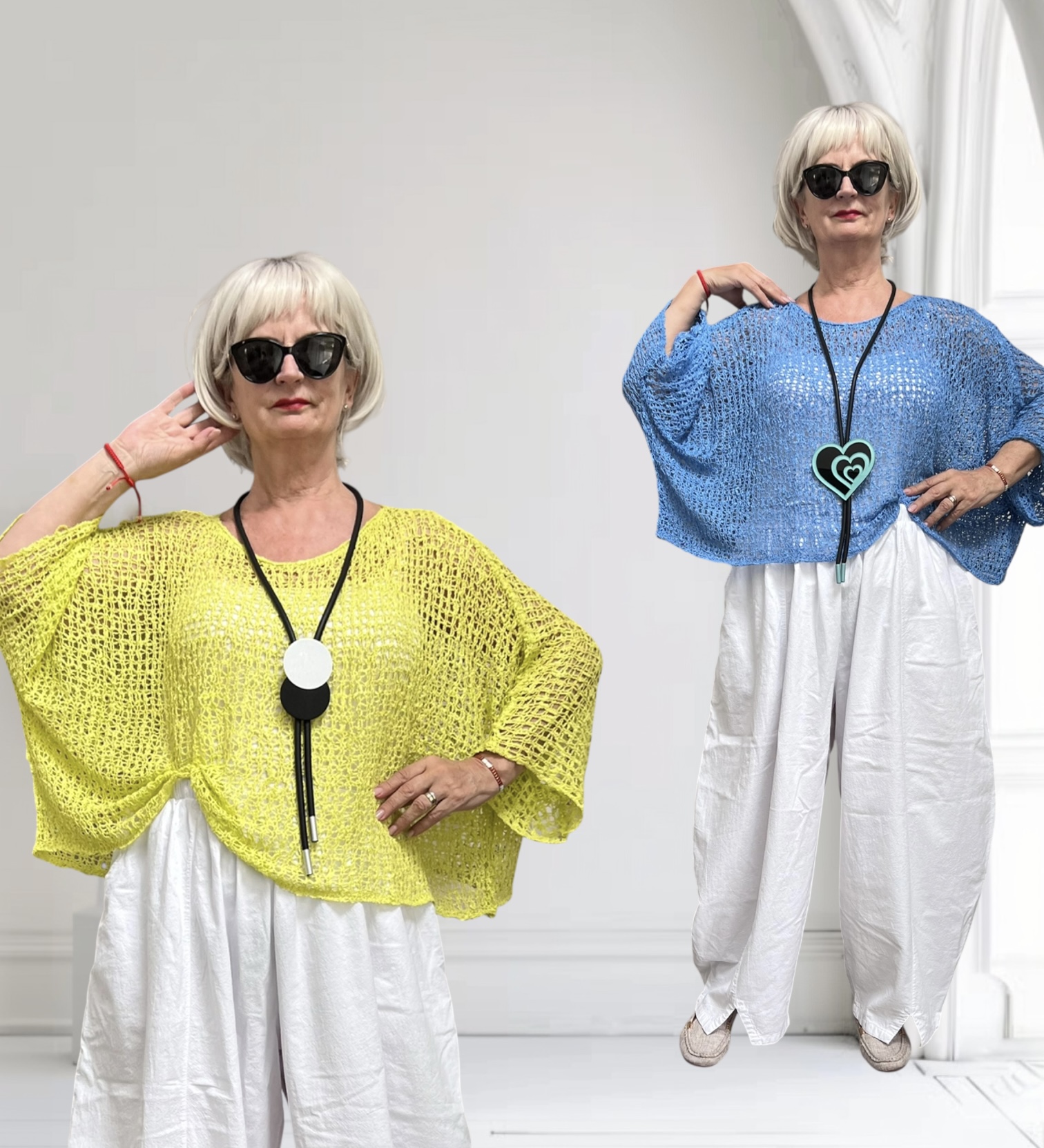 MB katoen/acryl oversized zacht  gebreide top stretch /in meerdere kleuren