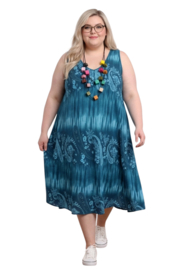 ITALIA  oversized viscose A-lijn jurk /in meerdere kleuren