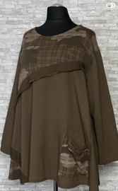 New Collection katoen A-lijn  tuniek stretch  /in meerdere kleuren