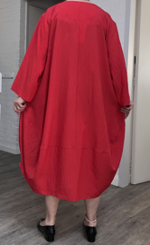 Zedd Plus oversized viscose jurk met zakken apart