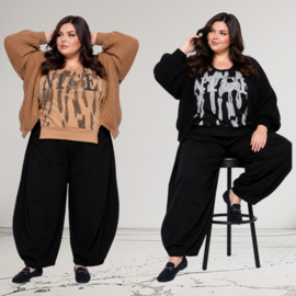 ITALIA oversized katoen/acryl mix top/in meerdere kleuren