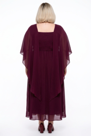 ITALIA MODA oversized chiffon A-lijn met bloemen/ apart