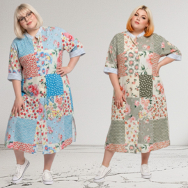 Kiwi viscose jurk/hemd /in meerdere kleuren