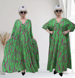 Vincenzo Allocca oversized viscose  BOHO A-lijn jurk apart