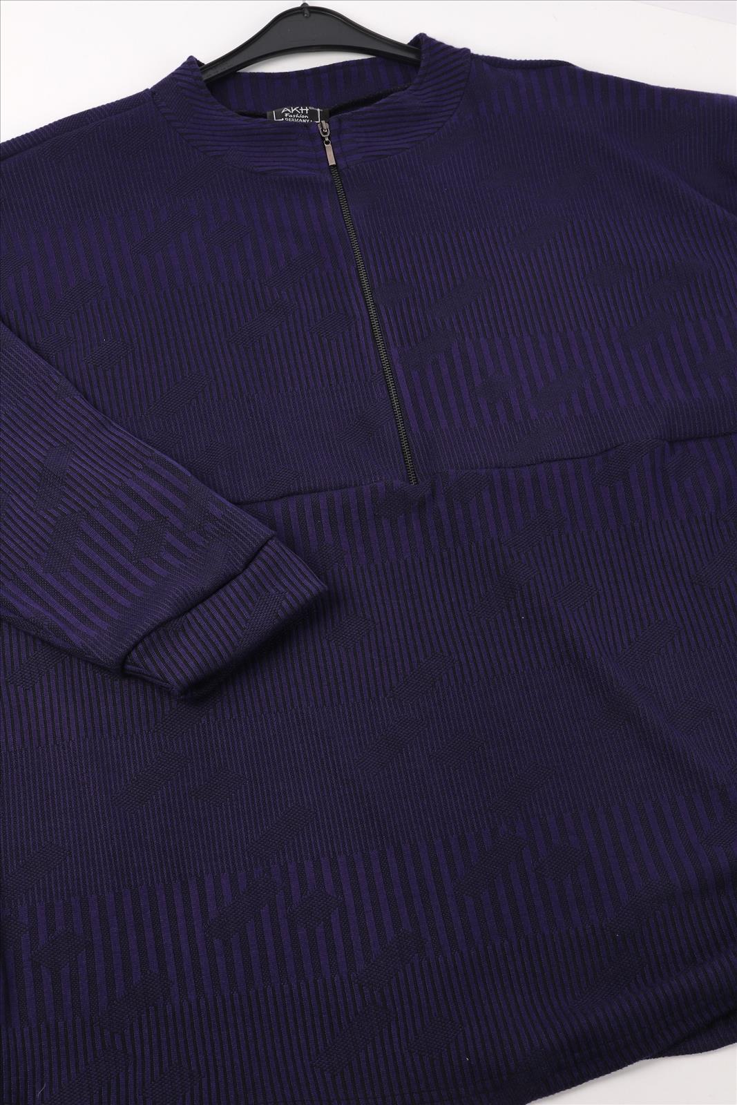 AKH viscose  jersey A-lijn tuniek stretch paars