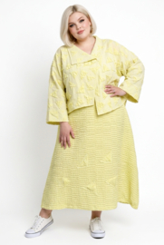 Zedd Plus A-lijn jurk + blazer  stretch