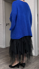 ITALIA oversized acryl mix gebreide top