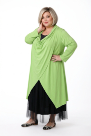 Naveed  oversized viscose jersey vest/stretch