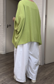 ITALIA MODA viscose tuniek/poncho met ketting /niet doorschijnend/in meerdere kleuren
