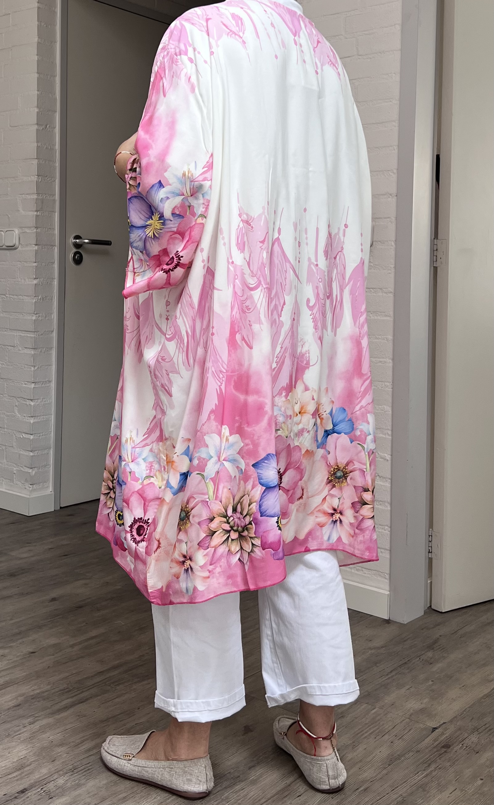 ITALIA oversized viscose zomer vest