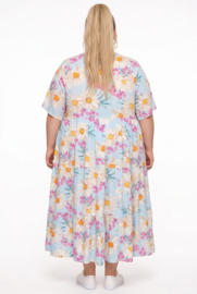 Vincenzo Allocca oversized viscose  BOHO A-lijn jurk apart