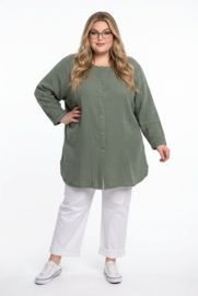 ITALIA MODA  linnen/katoen set  A-lijn blazer + tuniek/in meerdere kleuren