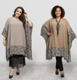 ITALIA viscose tuniek/poncho / in meerdere kleuren
