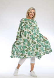 AKH oversized katoen A-lijn blazer/tuniek met zakken apart