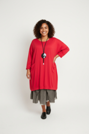 Moonshine  katoen A-lijn jurk stretch