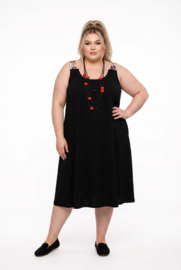 Sissi viscose wijde zomer jurk  stretch / meerdere kleuren