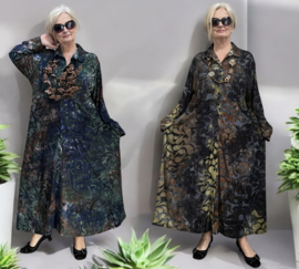 Ophilia viscose A-lijn jurk/hemd/blazer stretch/in meerdere kleuren