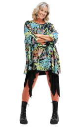 AKH oversized katoen A-lijn tuniek/top  apart