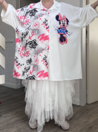 ITALIA oversized viscose blouse/hemd