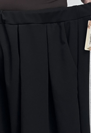 ITALIA MODA viscose wijde broek apart/stretch zwart